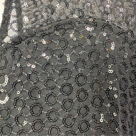 Express- Black Sheer Sleeveless Party Dress M NWT - Picture 4 of 10